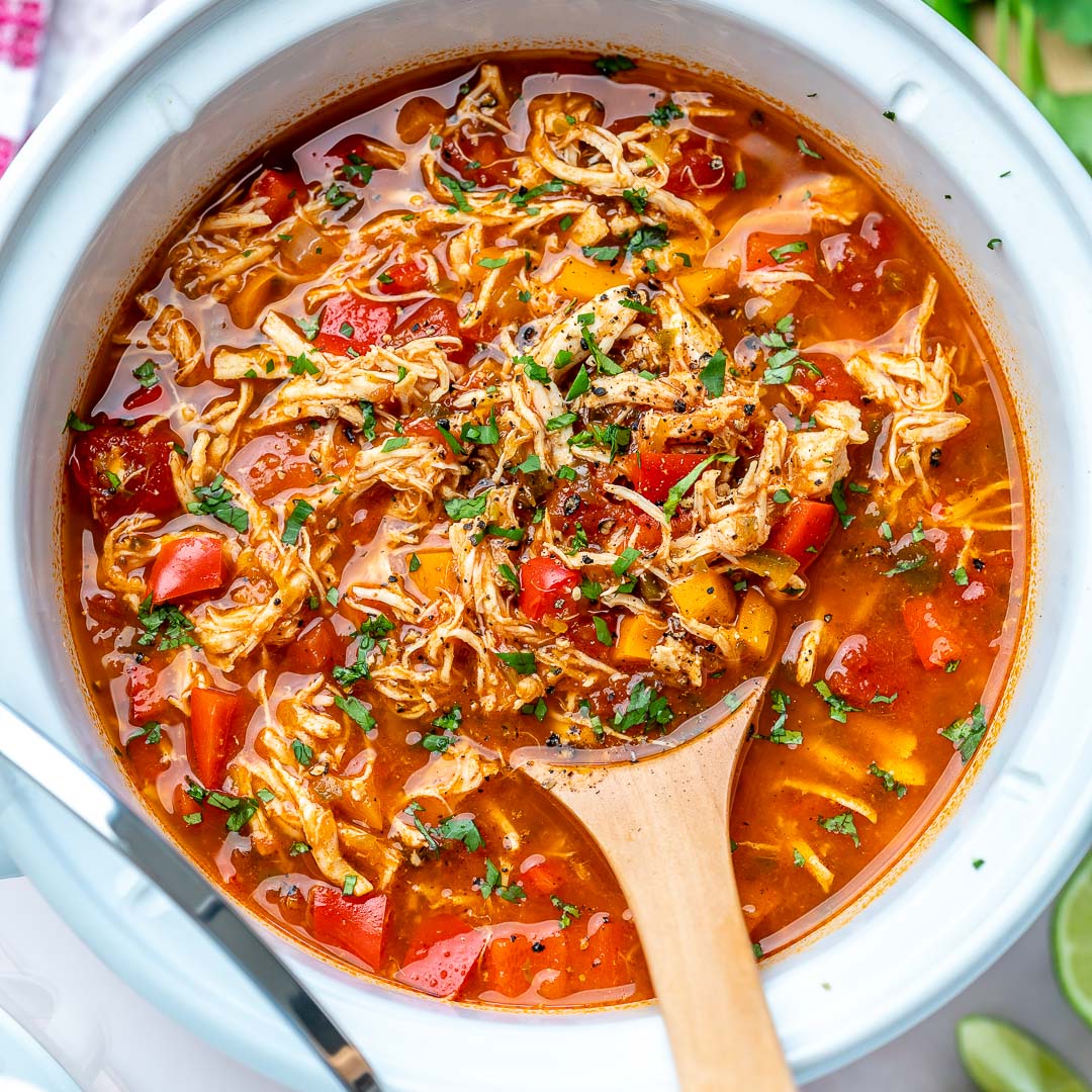 Crockpot Chicken Tortilla Soup