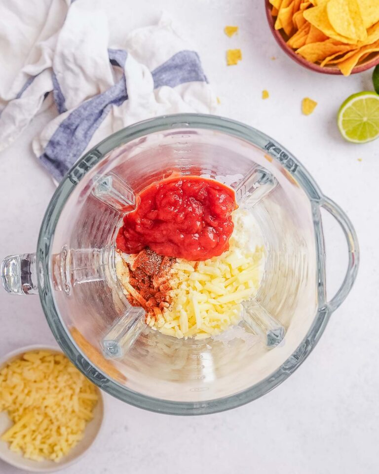 Easy Beef Queso Dip With Cottage Cheese Queso (High Protein!)
