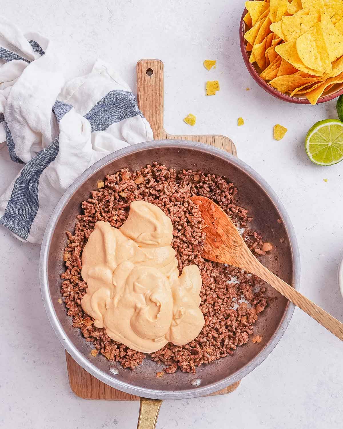 Easy Beef Queso Dip With Cottage Cheese Queso (High Protein!)