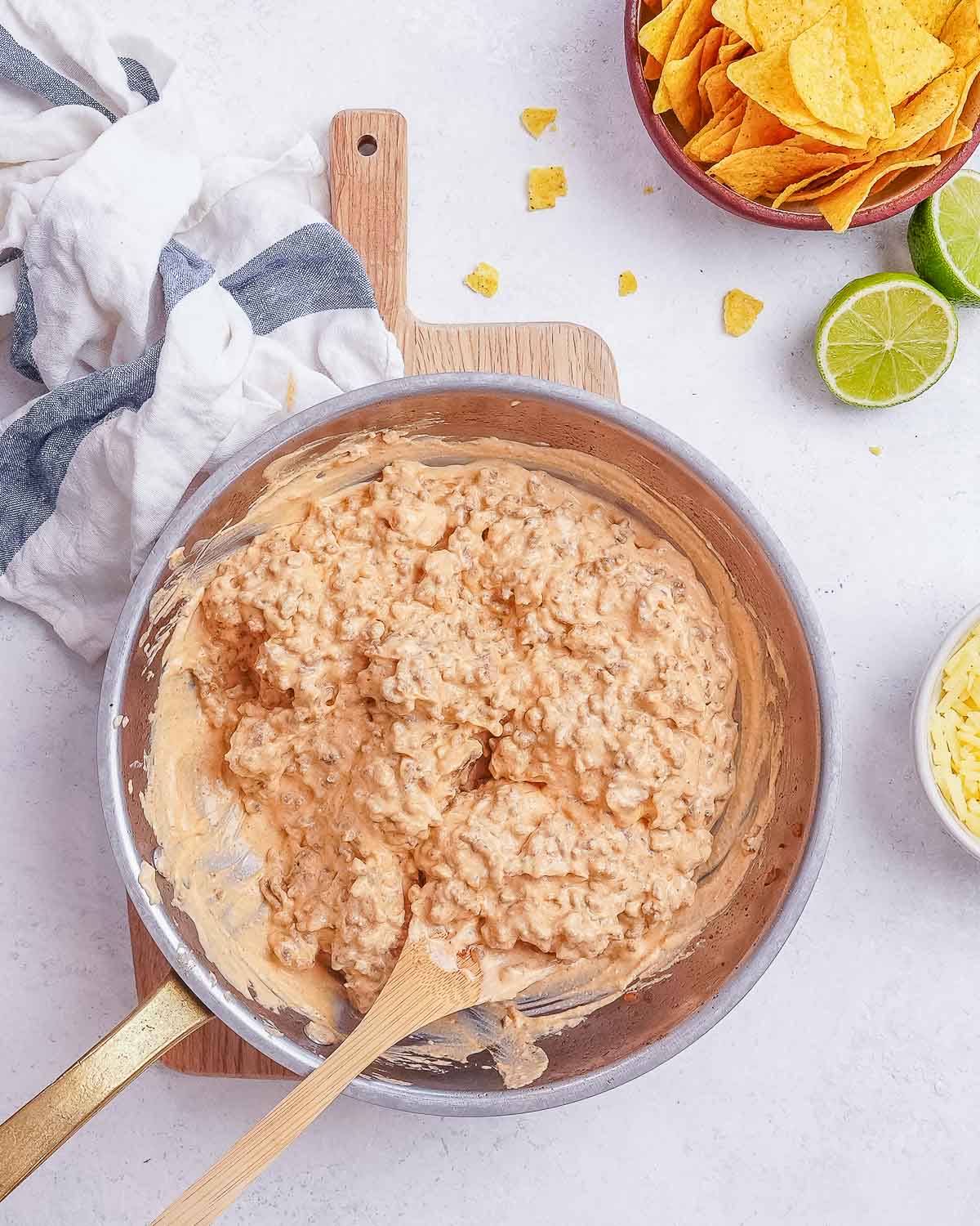 Easy Beef Queso Dip With Cottage Cheese Queso (High Protein!)