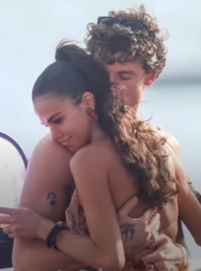 Famous Young Couple Caught Sharing a Sweet Beach Kiss!: They Look Almost Unrecognizable!