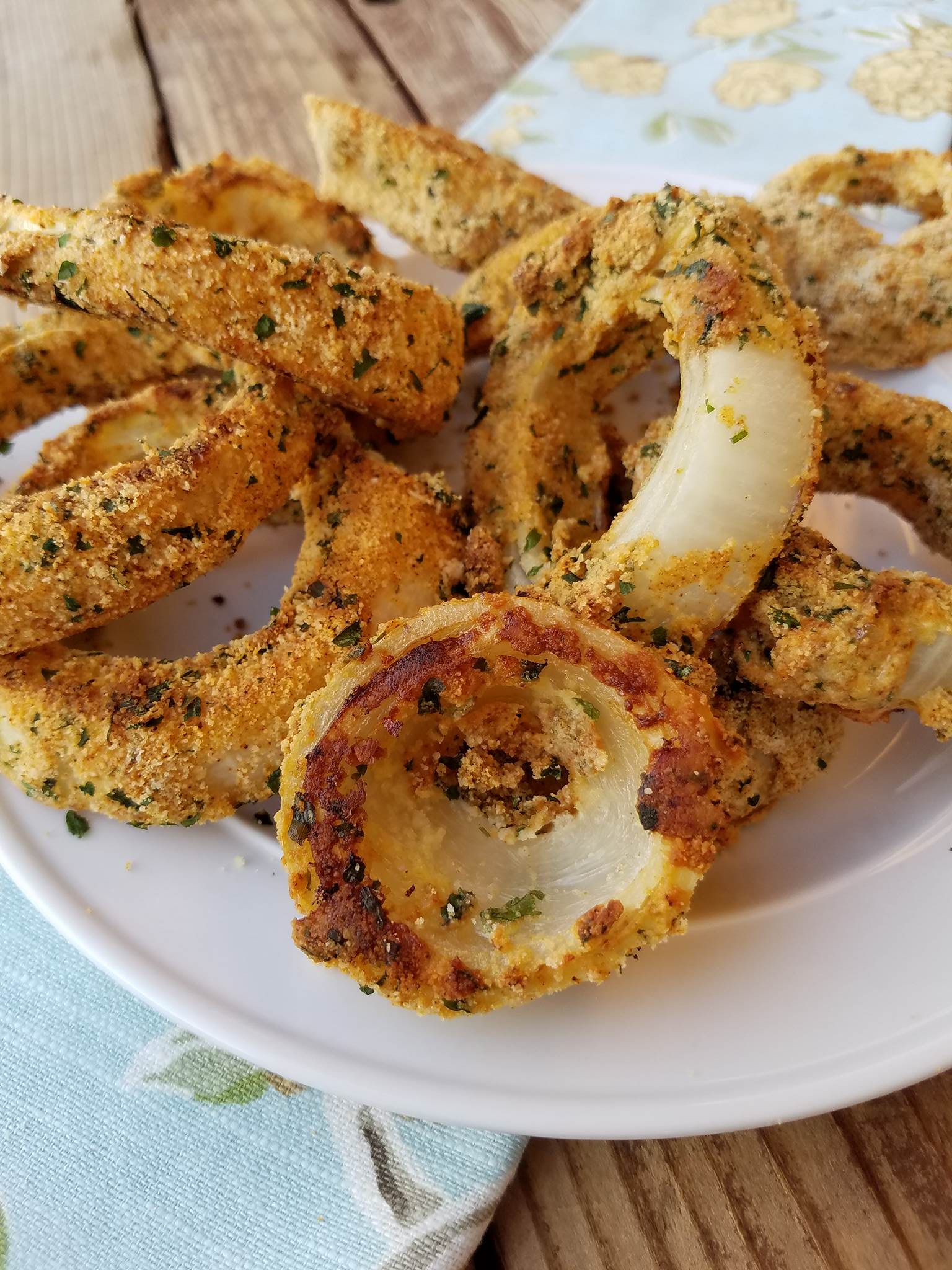 Grain Free Baked Onion Rings