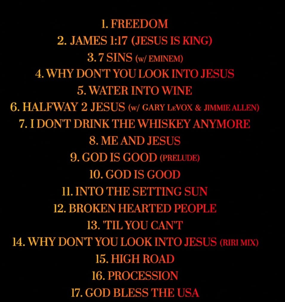 Kid Rock Releases Highly-Anticipated Christian Album “Halfway 2 Jesus”