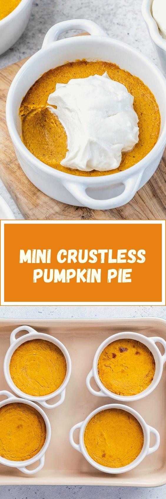 Mini Crustless Pumpkin Pies (Gluten-Free And Dairy-Free)