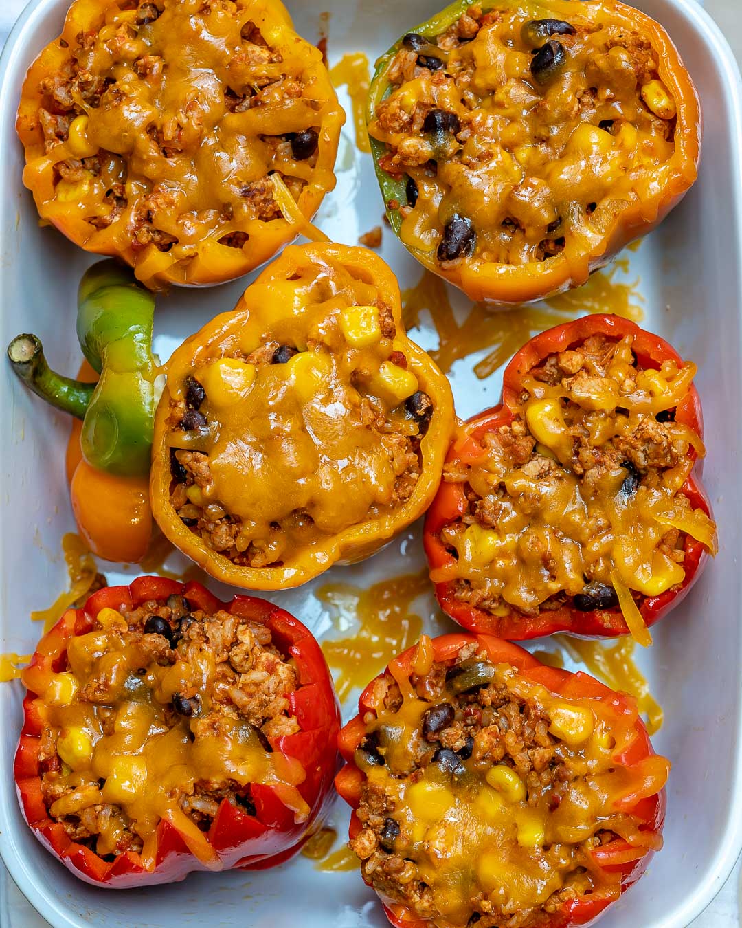 These Halloween Stuffed Peppers are the Cutest!