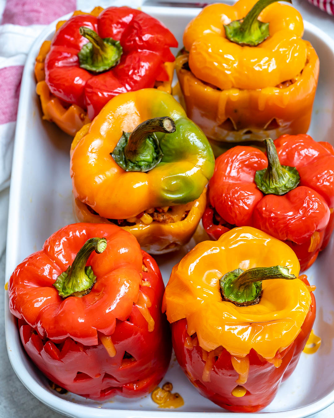 These Halloween Stuffed Peppers are the Cutest!