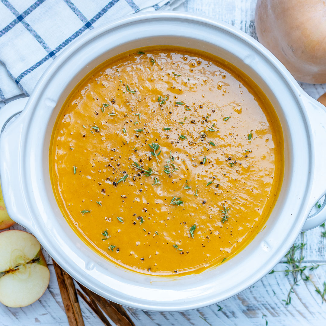 This Crock-pot Butternut Squash Soup Helps Reduce Inflammation and Boost Collagen Production!